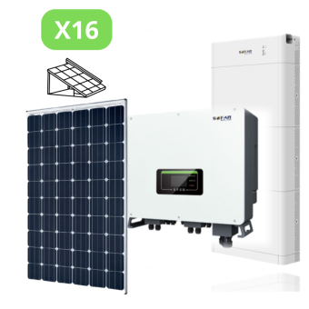 Instalacja gruntowa 7,2 kWp + Sofar Solar HYD6KTL + Magazyn 10 kWh